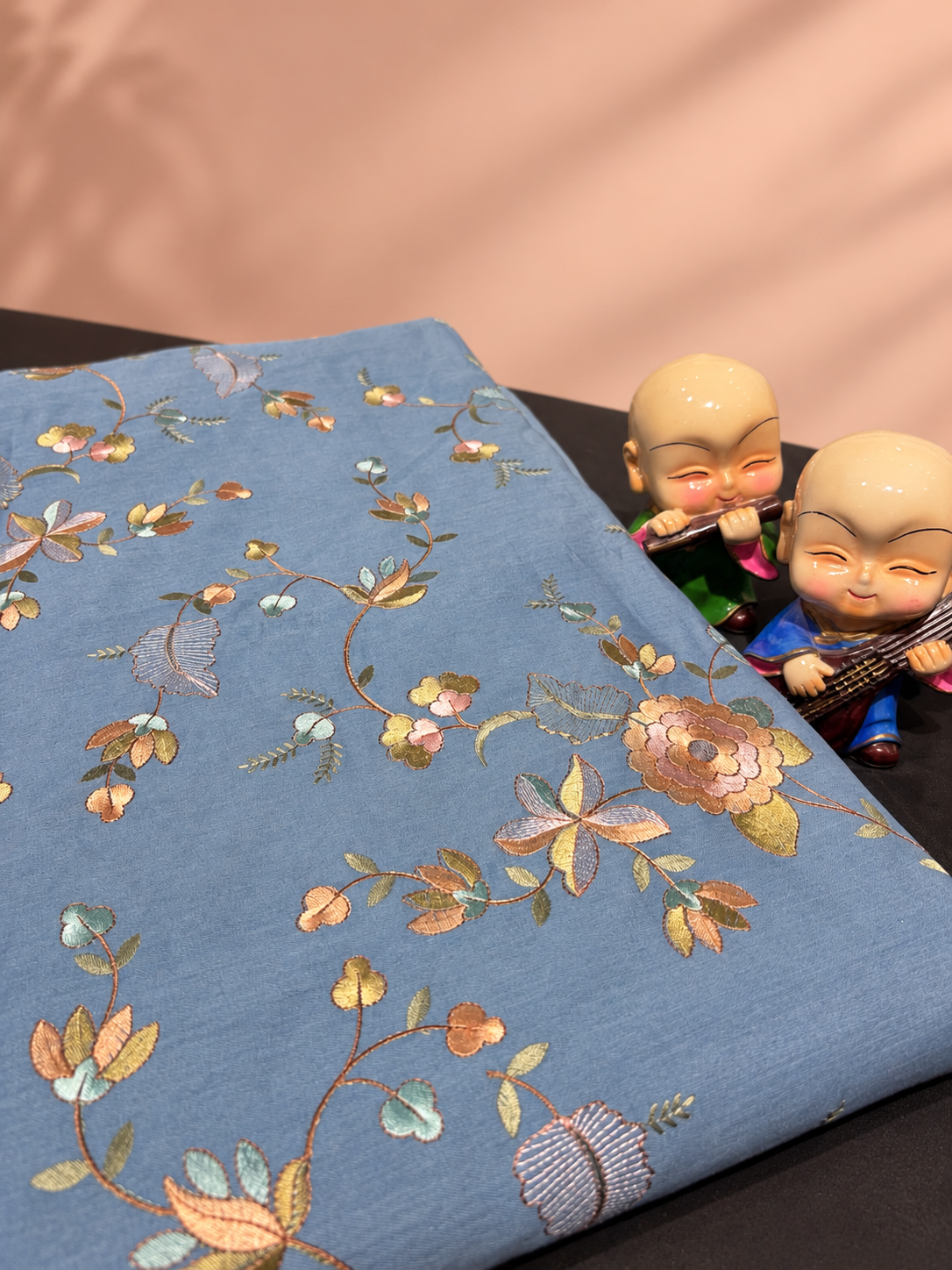 Floral denim