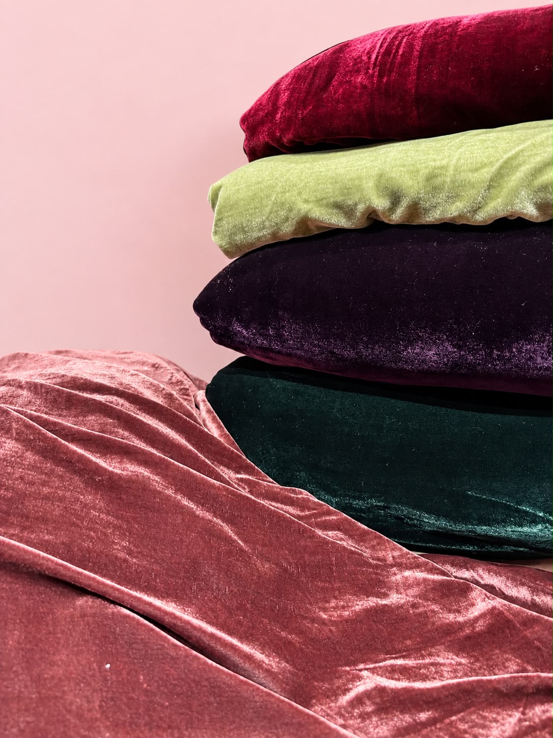 Pure Silk Velvet Fabric - 44"