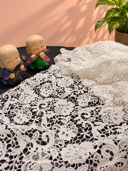 Floral cutwork