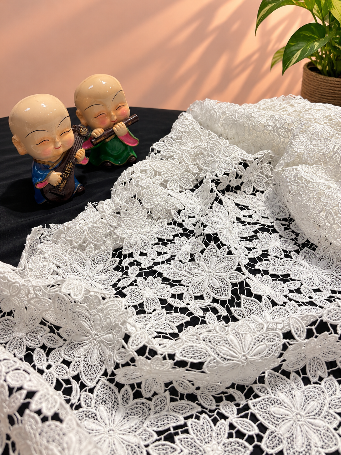Floral cutwork