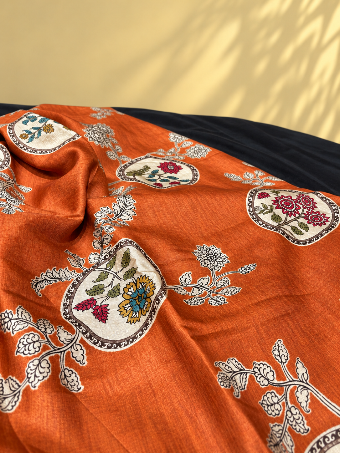 Linen Satin Printed