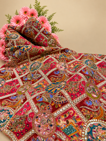 Crepe Tranquil Embroidery Fabric - 44"