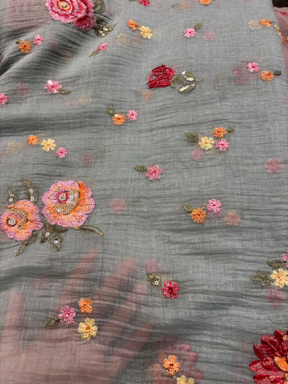 Floral Malai chanderi