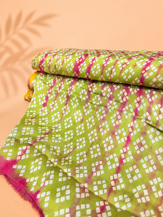 Natural Print on Satin