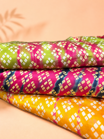 Natural Print on Satin
