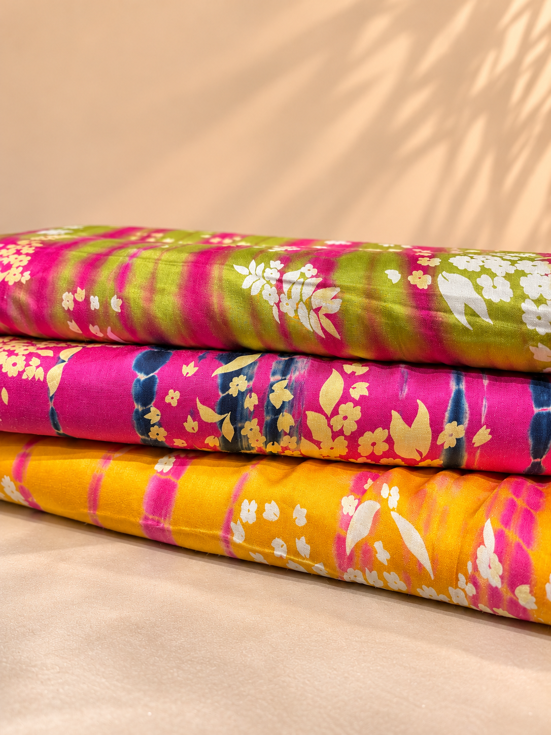 Natural Print on Satin